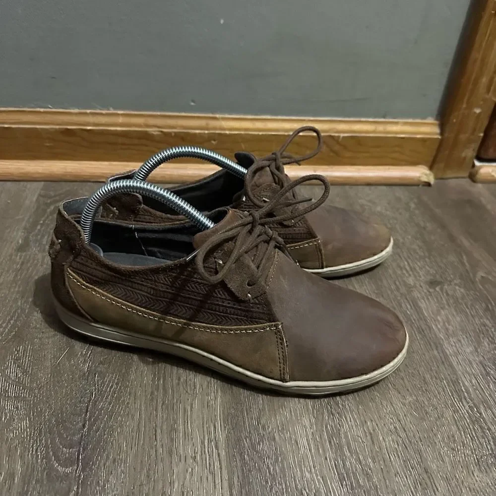 Merrell Ashland Tie Shoes Womens 8.5 Brown Nubuck Leather Comfort J42516